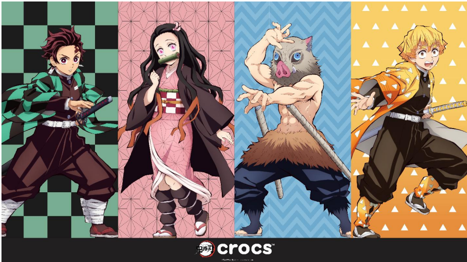 「鬼滅の刃×クロックス」コラボ商品発売！炭治郎たち4名のクロッグが登場＆ジビッツチャームが付属
