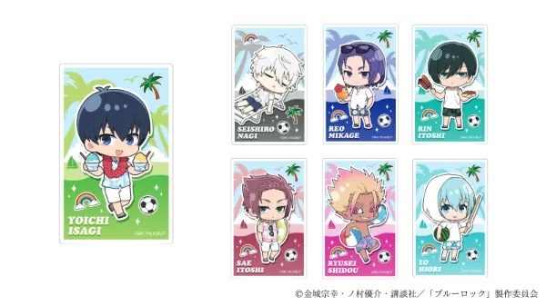 「ブルーロック×and GALLERY」トレーディングクリアカード（ミニキャラver.）