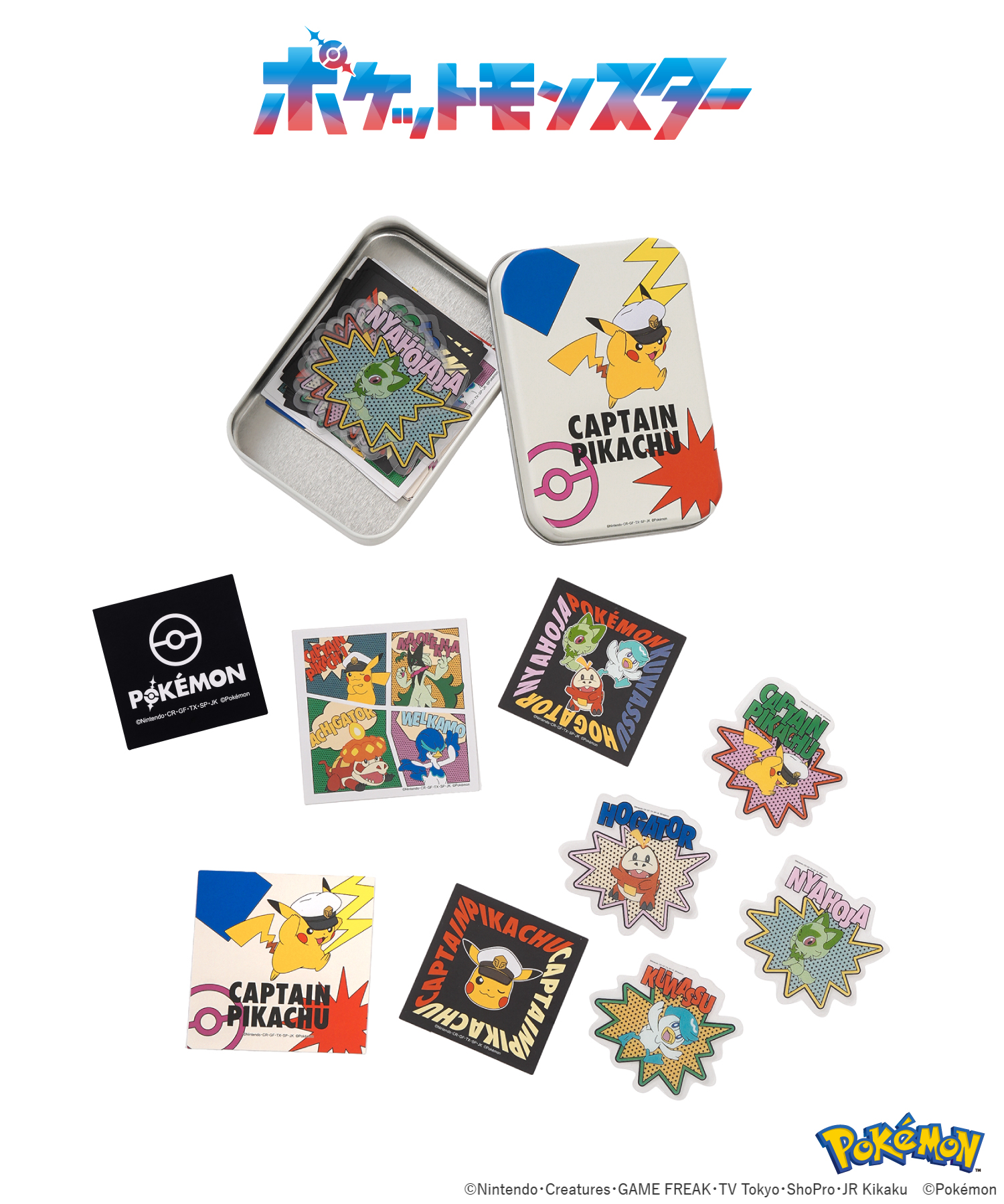 「ポケットモンスター×スリーコインズ」缶入りステッカー