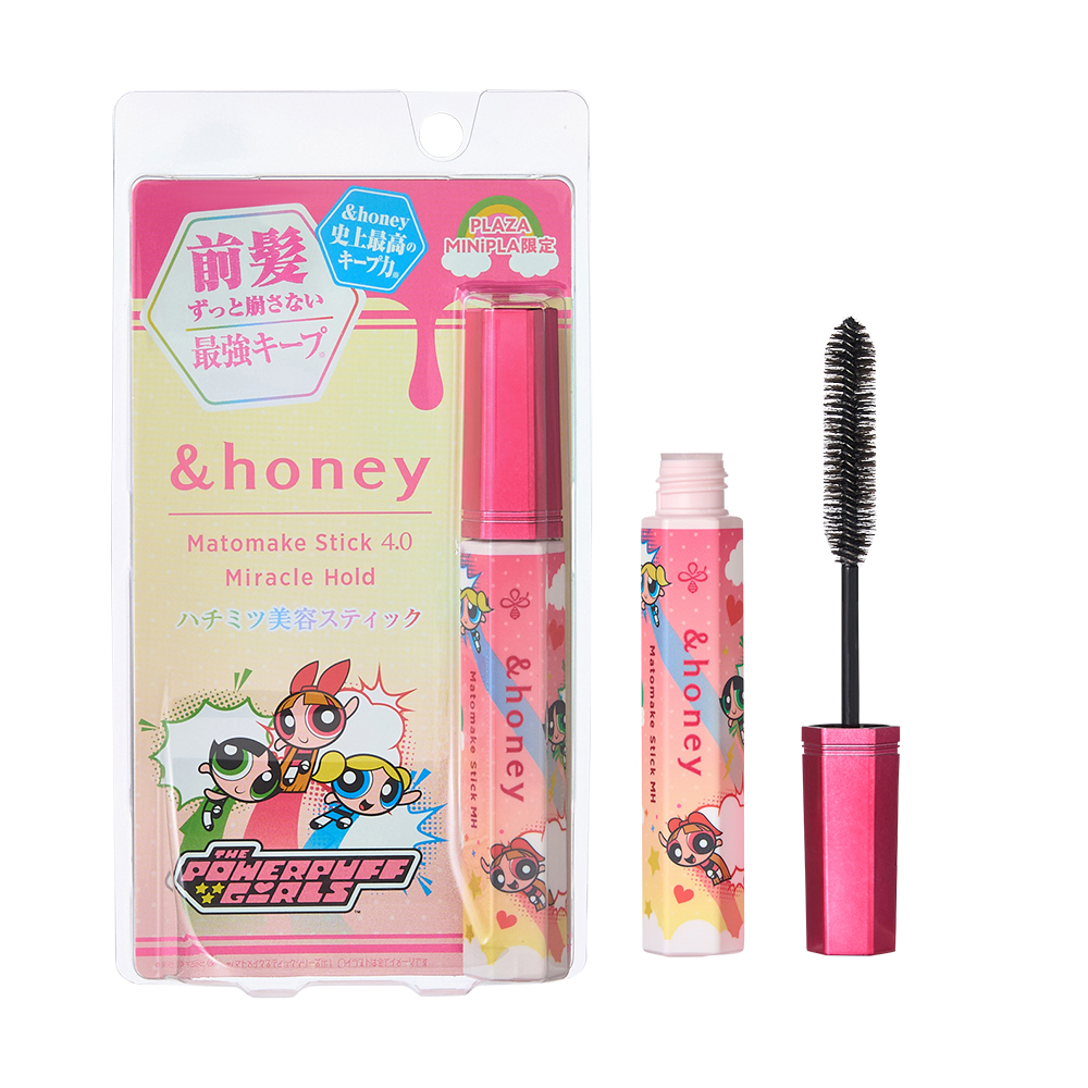 「パワーパフガールズ×PLAZA」&honey マトメイク スティック ミラクルホールド 4.0