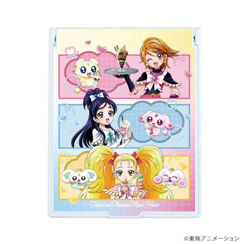「ふたりはプリキュア MaxHeart×GiGO」コラボカフェ デカキャラミラー