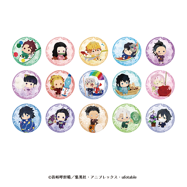 「鬼滅の刃×ファミリーマート」ゆらふわシリーズ サマーver. ランダムホログラム缶バッジ