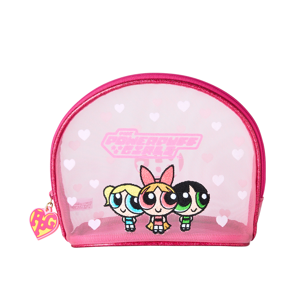 「パワーパフガールズ×PLAZA」シェル型コスメポーチ