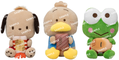 「サンリオ×スシロー」コラボ限定ぬいぐるみ（前半：全3種）