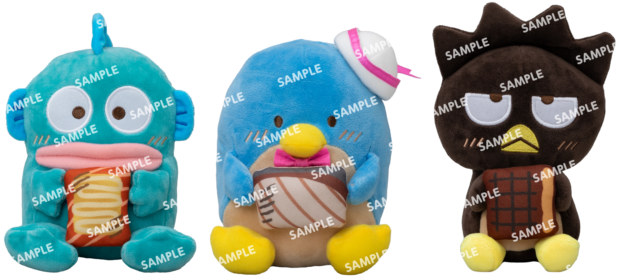 「サンリオ×スシロー」コラボ限定ぬいぐるみ（後半：全3種）
