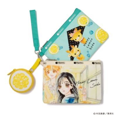 「りぼん×レスポートサック」『ハニーレモンソーダ』コレクション　Wristlet Pouch W/Charm（3点セット）