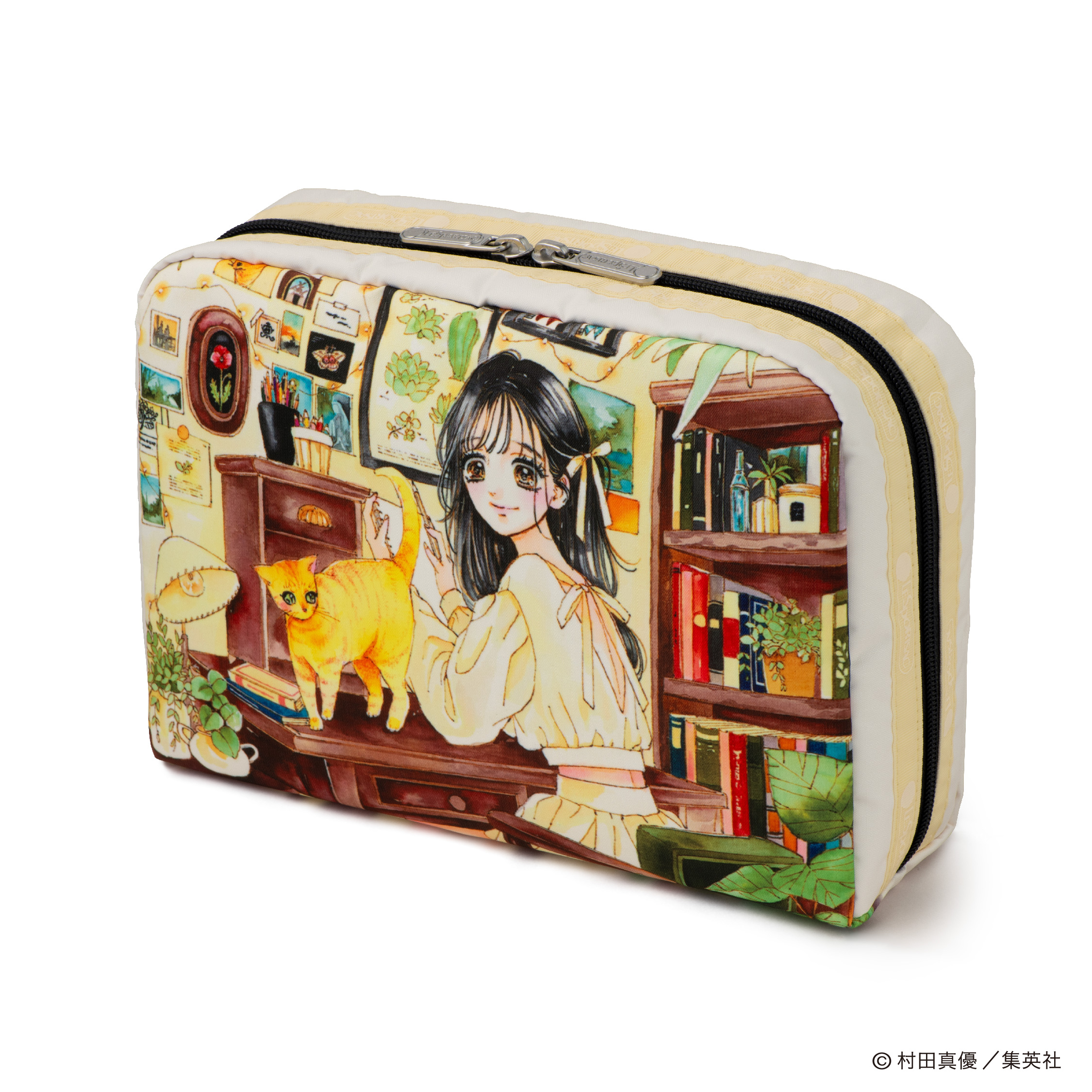 「りぼん×レスポートサック」『ハニーレモンソーダ』コレクション Extra Large Rectangular Cosmetic