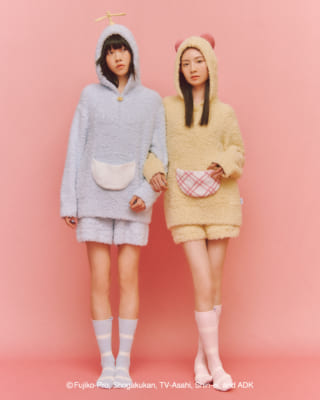 「ドラえもん×ジェラート ピケ」【レディース】ジェラートパーカ&ショートパンツセット