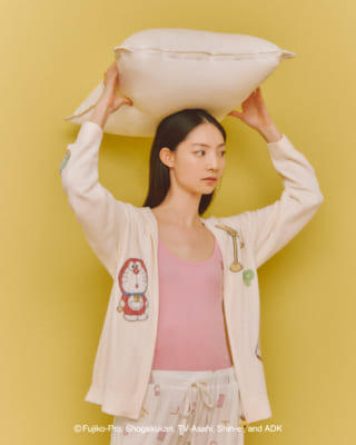 「ドラえもん×ジェラート ピケ」【レディース】ジャガードパーカ