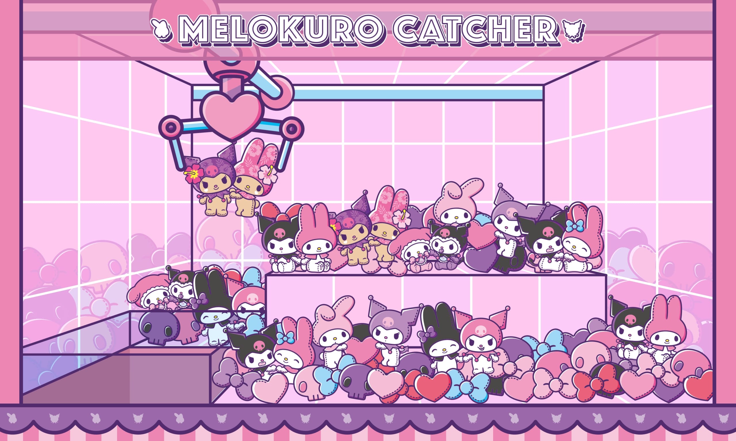「MY MELODY ♡ KUROMI GAME PLAZA」MELOKURO CATCHER（メロクロキャッチャー）