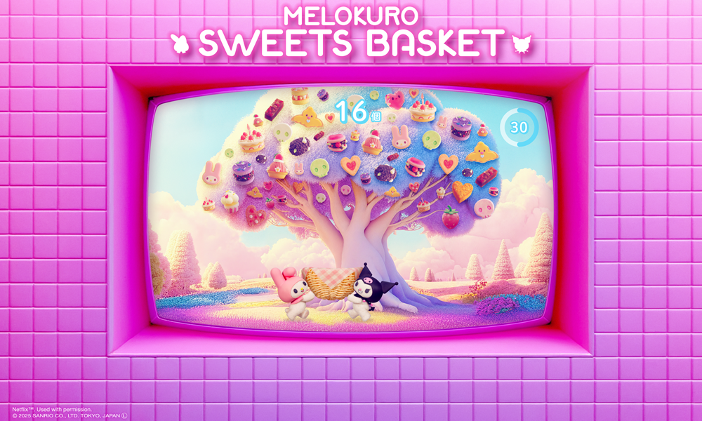 「MY MELODY ♡ KUROMI GAME PLAZA」MELOKURO SWEETS BASKET（メロクロスイーツバスケット）