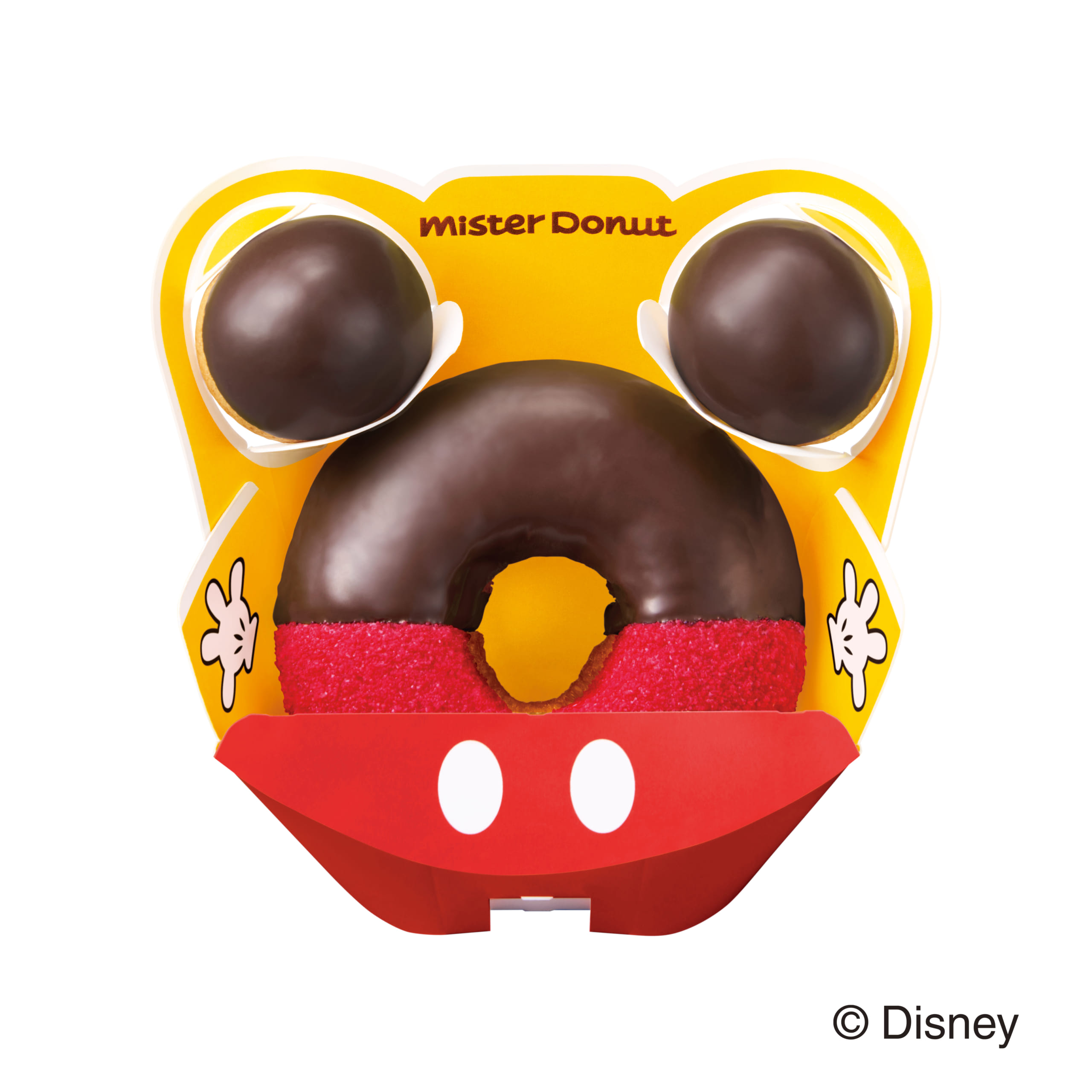「ディズニー×ミスタードーナツ」ふわふわシューチョコリング＜ミッキーマウス＞
