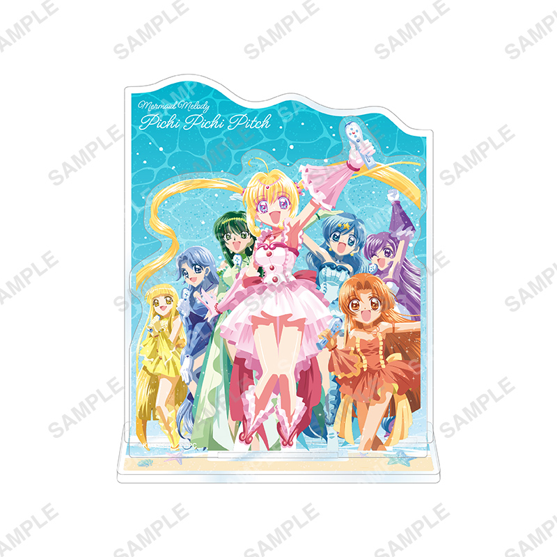 『マーメイドメロディーぴちぴちピッチ』POP UP SHOP 背景付きキラキラアクリルスタンド