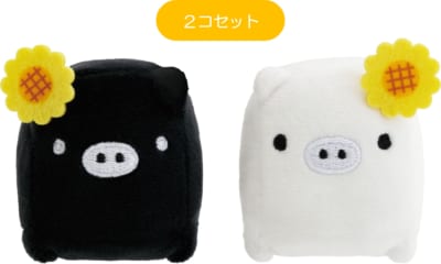 「サンエックス×ゴッホ展」モノクロブー　てのりぬいぐるみセット