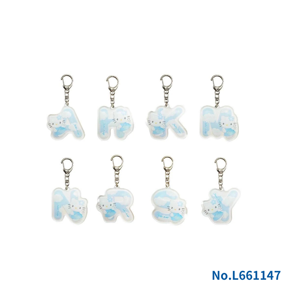 「みずいろ ハローキティ ポップアップストア」イニシャルアクキー