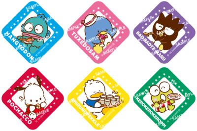 「サンリオ×スシロー」コラボ限定ステッカー