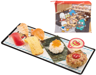 「サンリオ×スシロー」ぷちローセット はぴだんぶいコラボ限定クリアポーチ付き