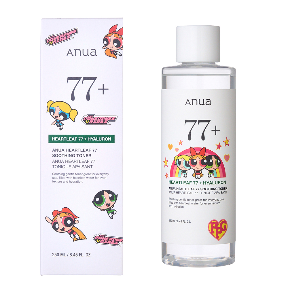 「パワーパフガールズ×PLAZA」Anua スキンケアライン