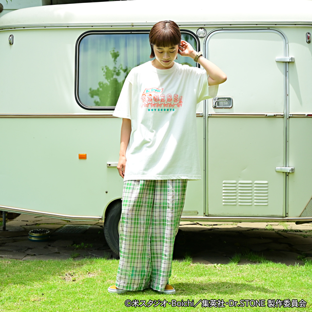 『Dr.STONE』×水沢石鹸さん コラボグッズ クルーネックTシャツA
