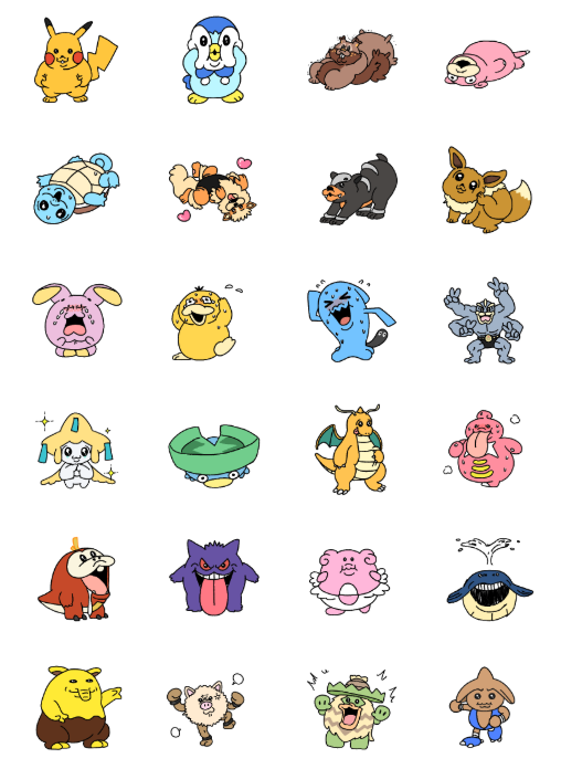 「ポケモン×可哀想に！」コラボLINEスタンプが可愛すぎる！コミカルに動くピカチュウやポッチャマなど全24種セット