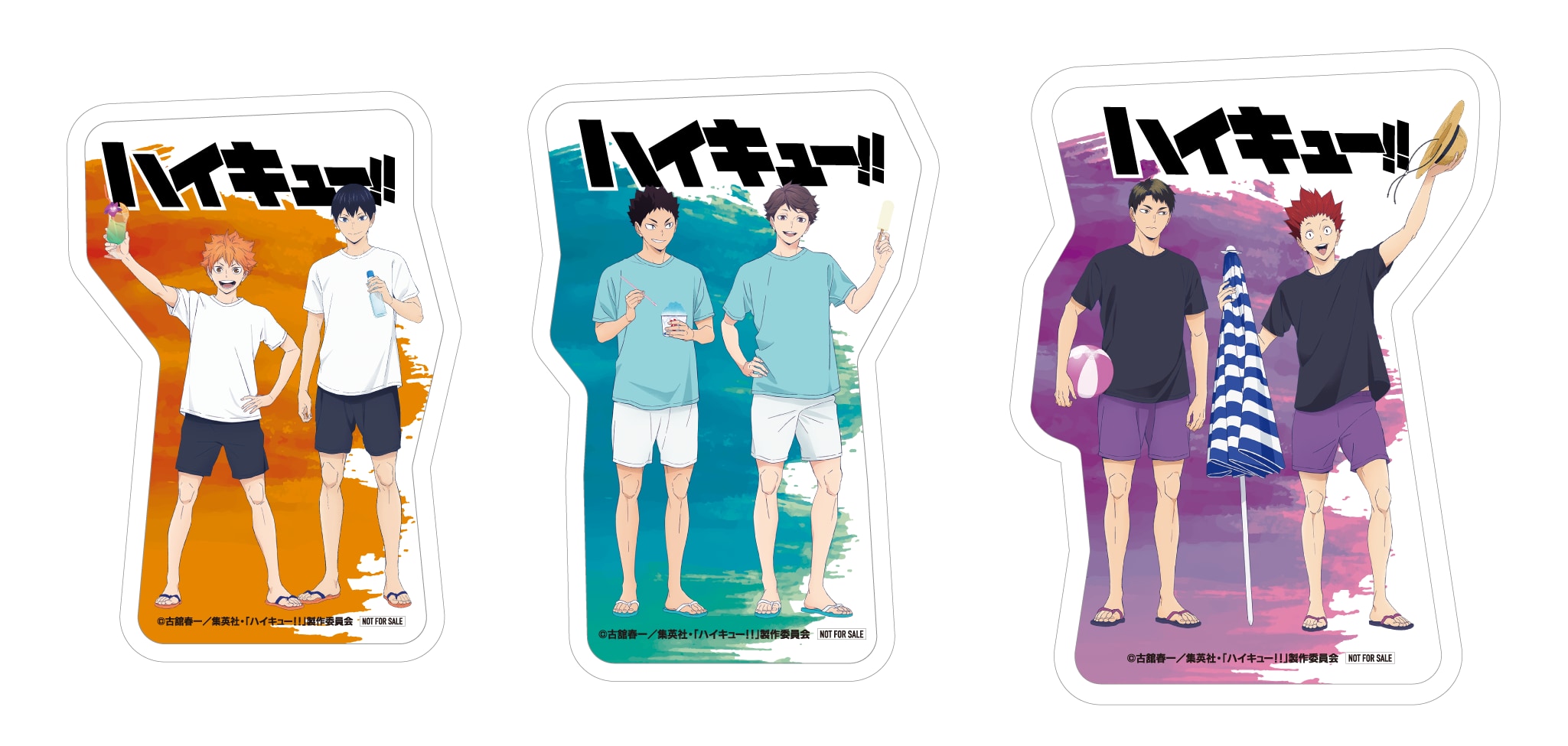 「ハイキュー×ファミマ」ダイカットステッカー