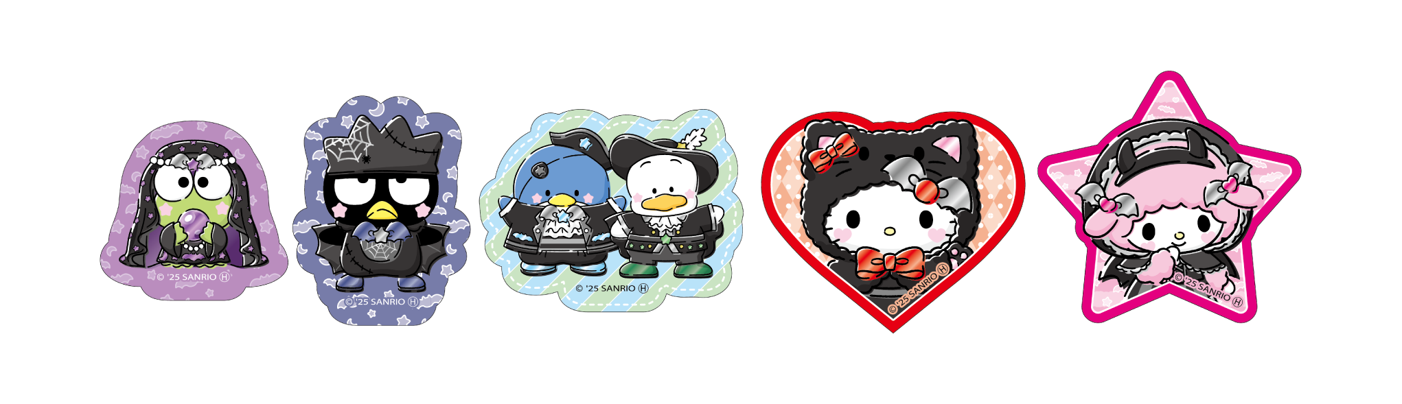 「Sanrio characters Halloween 2025」ステッカーSET賞