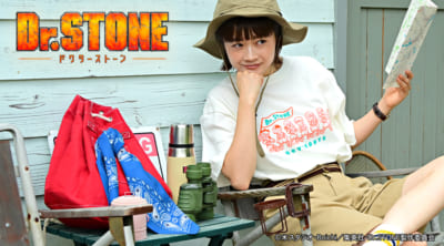 『Dr.STONE』×水沢石鹸さん コラボグッズ 　クルーネックTシャツA