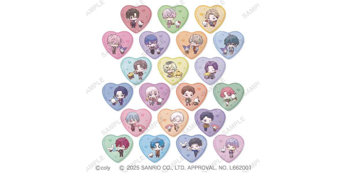 『ブレイクマイケース』×サンリオキャラクターズ POP UP STORE ~Friendly Days~ トレーディングハート缶バッジ