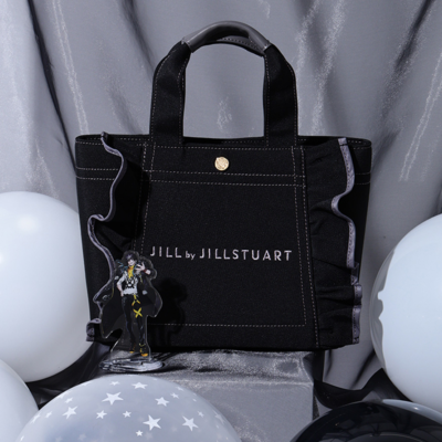 「フラメモ×JILL by JILL STUART」NOIR BOUQUET×フリルトートバッグ＆スカーフセット