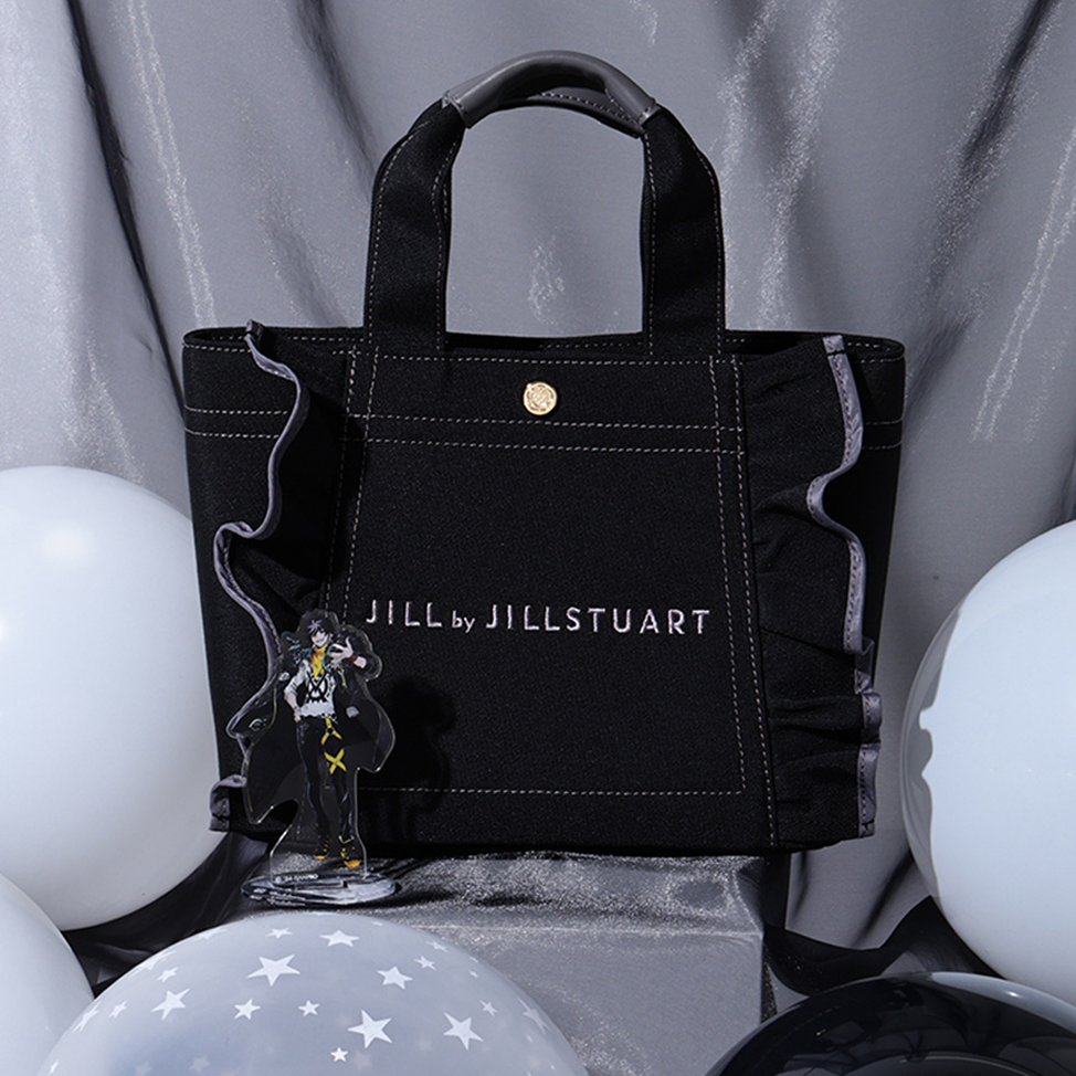 「フラメモ×JILL by JILL STUART」NOIR BOUQUET×フリルトートバッグ＆スカーフセット