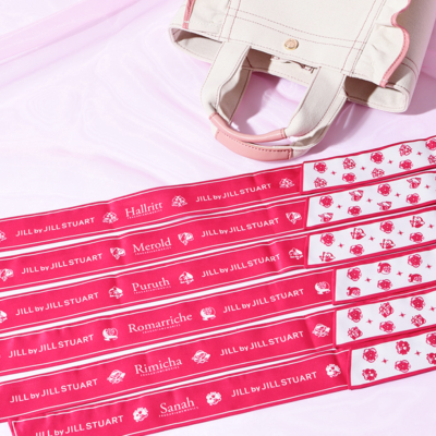 「フラメモ×JILL by JILL STUART」RED BOUQUET×フリルトートバッグ＆スカーフセット