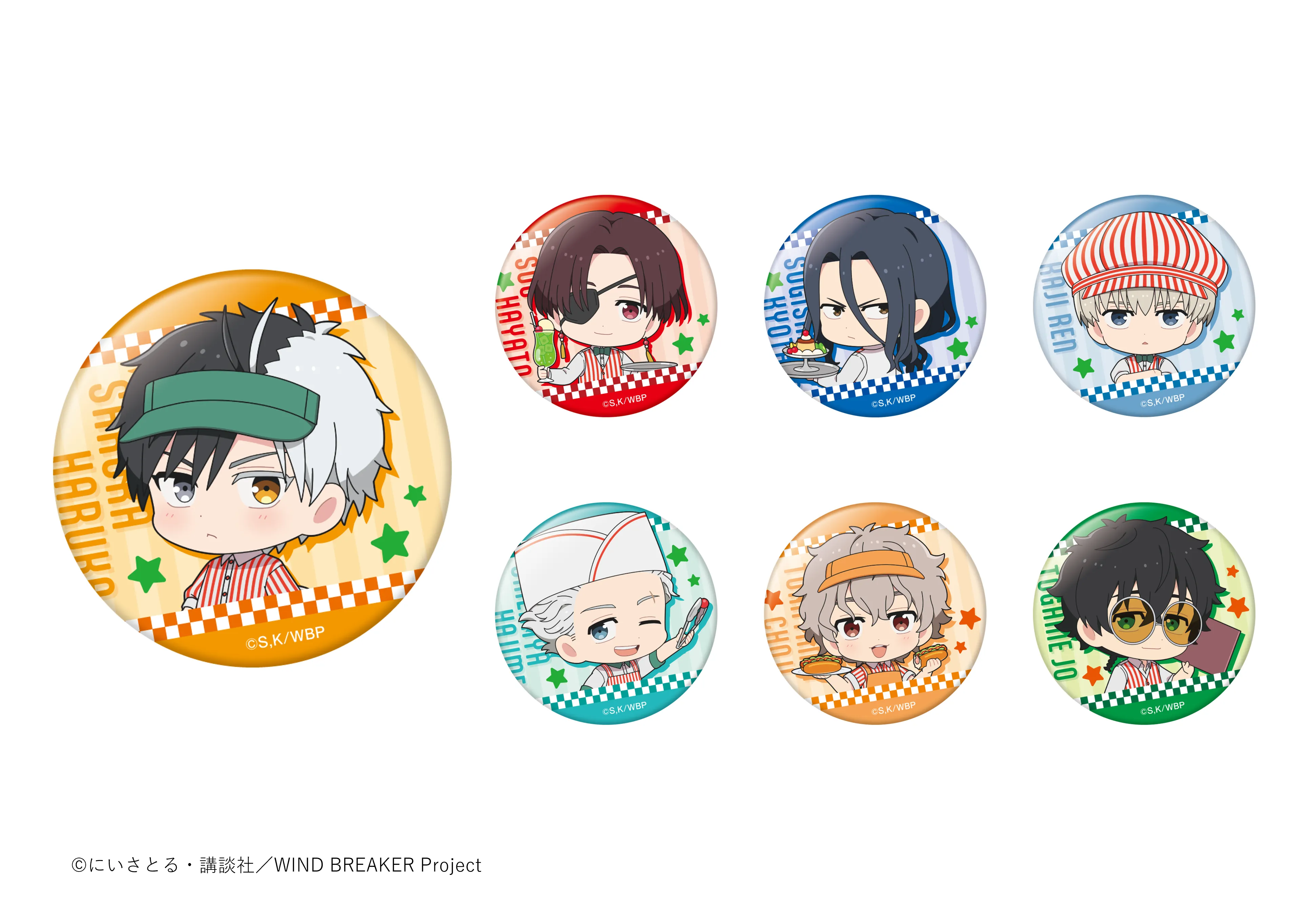 「WIND BREAKER×and GALLERY」トレーディング缶バッジミニキャラver.（