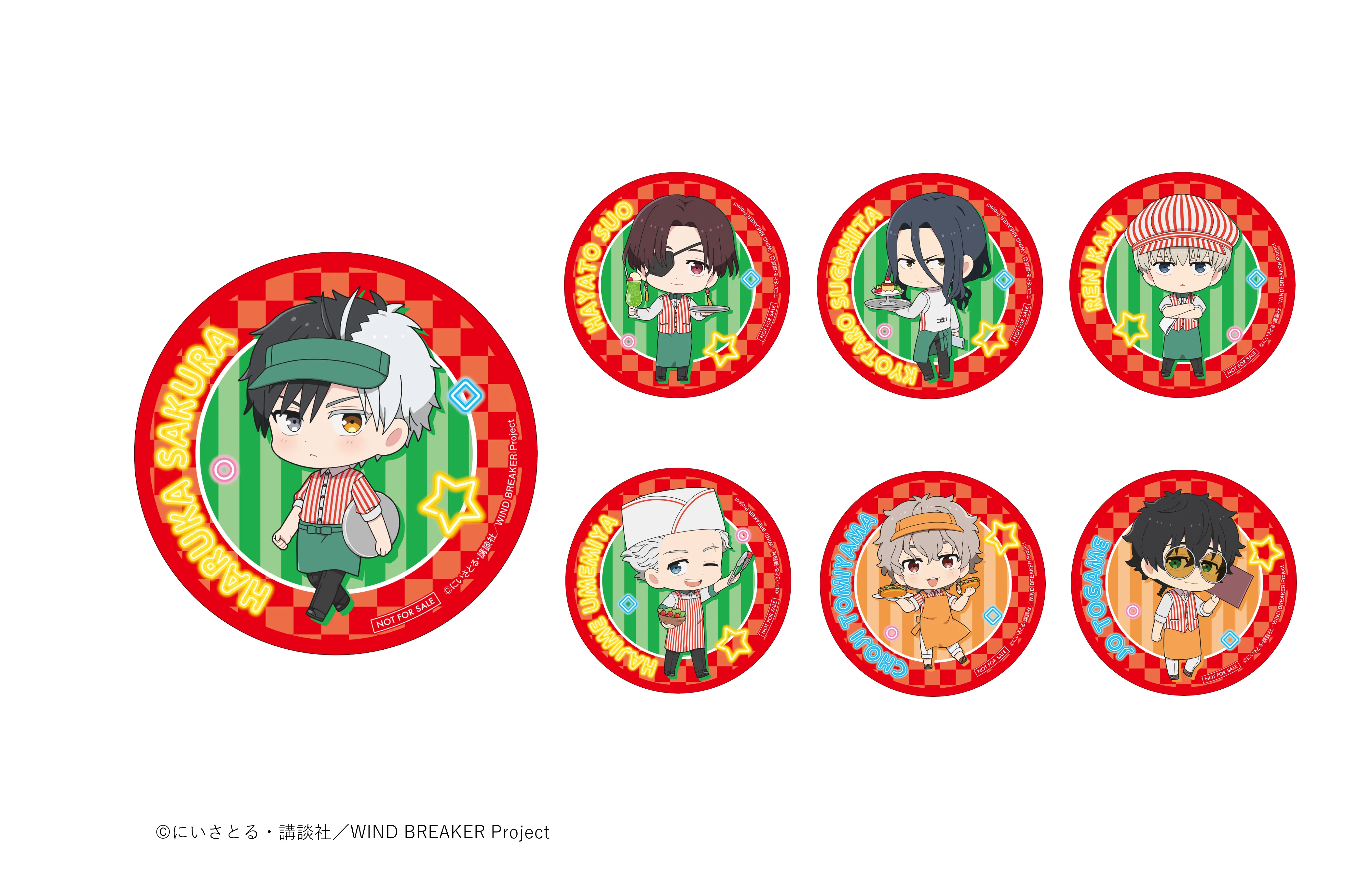 「WIND BREAKER×and GALLERY」ペーパーコースター