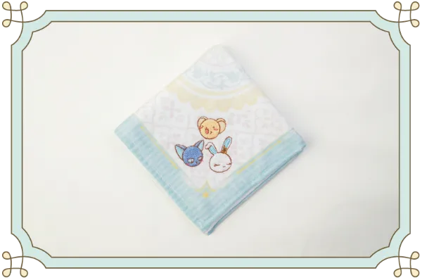 「カードキャプターさくら cafe ~さくらと知世のティーパーティー~」刺繍ミニハンカチ