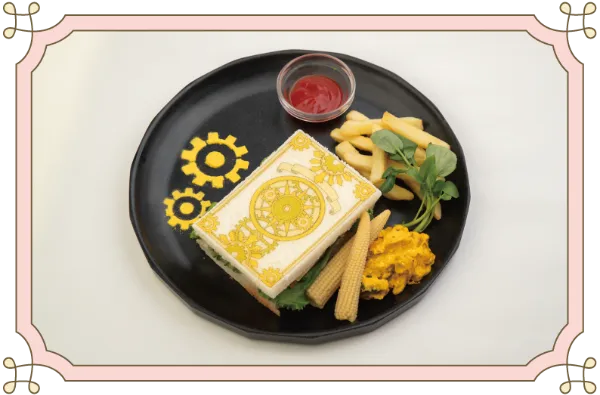 「カードキャプターさくら cafe ~さくらと知世のティーパーティー~」時計の国のアリスサンドイッチ