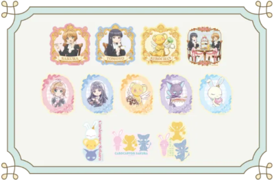 「カードキャプターさくら cafe ～さくらと知世のティーパーティー～」トレーディングホログラムステッカー