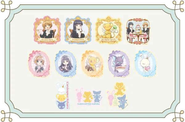 「カードキャプターさくら cafe ~さくらと知世のティーパーティー~」トレーディングホログラムステッカー