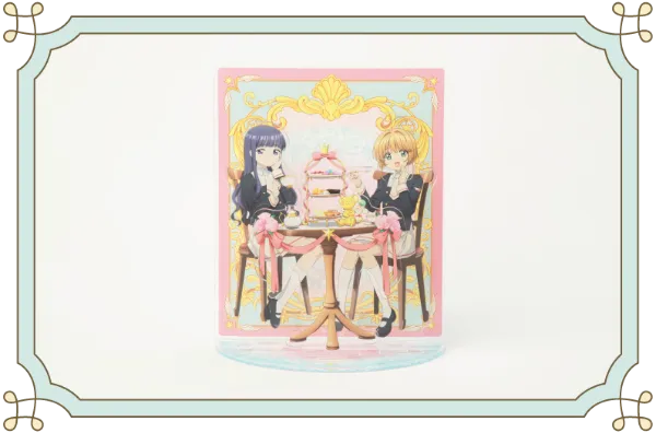 「カードキャプターさくら cafe ~さくらと知世のティーパーティー~」アクリルジオラマスタンド