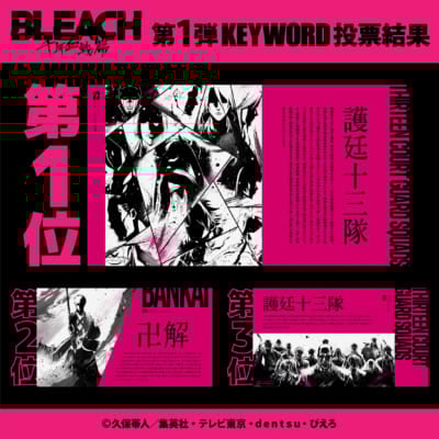 TVアニメ『BLEACH 千年血戦篇』POP UP STORE～Interlude～　投票結果