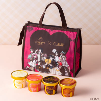 「CLAMP×ゴディバ」カップアイスクリーム保冷バッグセット

