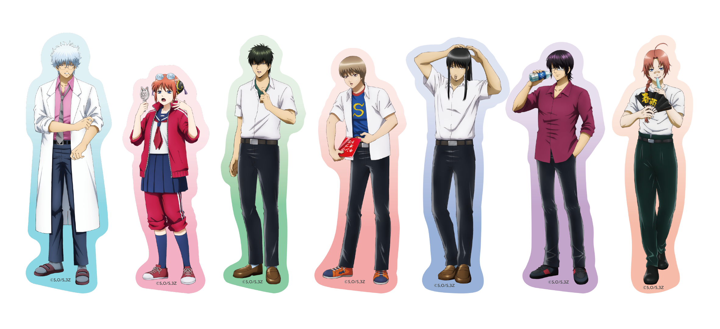 「3年Z組銀八先生 キャラポップストア」C賞：クリアダイカットシート