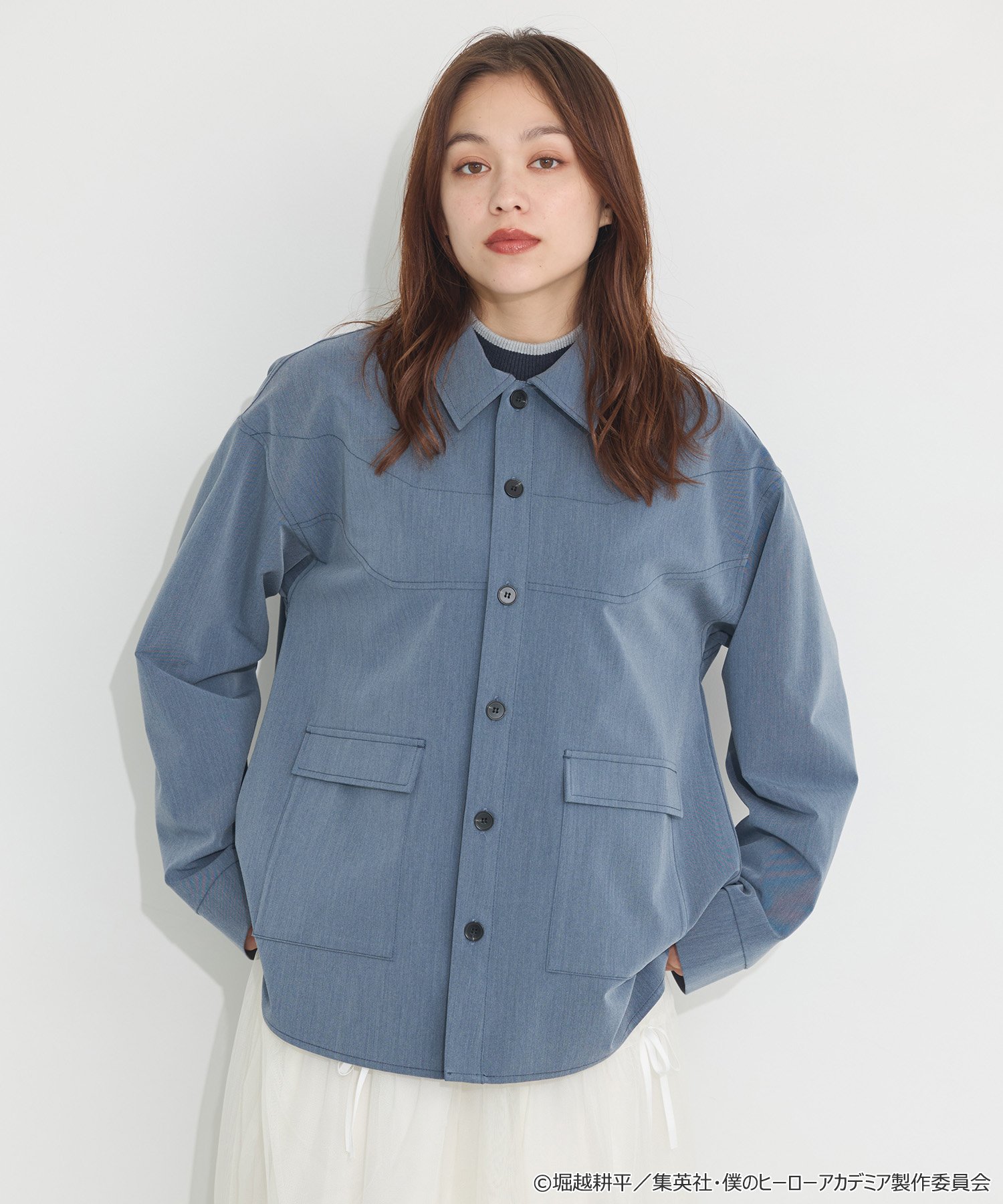 「ヒロアカ×earth music&ecology Japan Label」轟焦凍 イメージ シャツジャケット