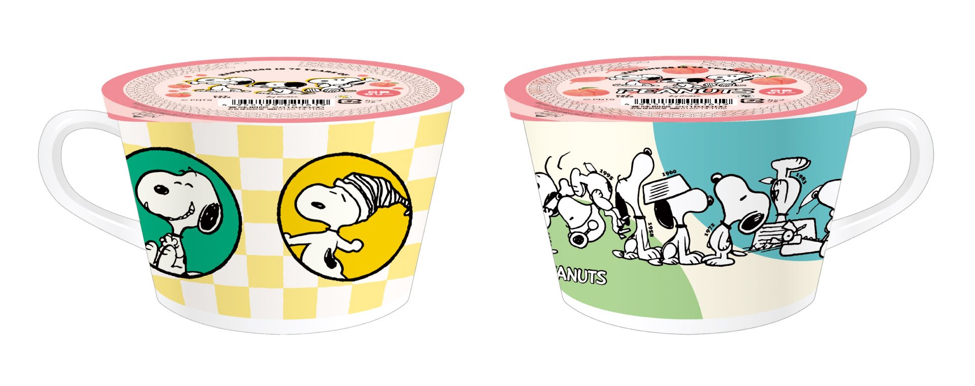 「PEANUTS×ファミマ」スヌーピーマグ＆白桃ゼリー