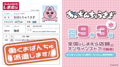 「おぱんちゅうさぎ×しまむら」