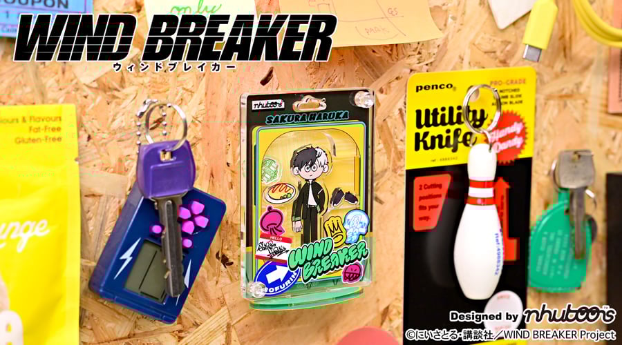 「WIND BREAKER × nhutoons」コラボグッズ発売！90年代アメトイ風のゆるかわデザインが魅力、Tシャツやアクキーなど全5種