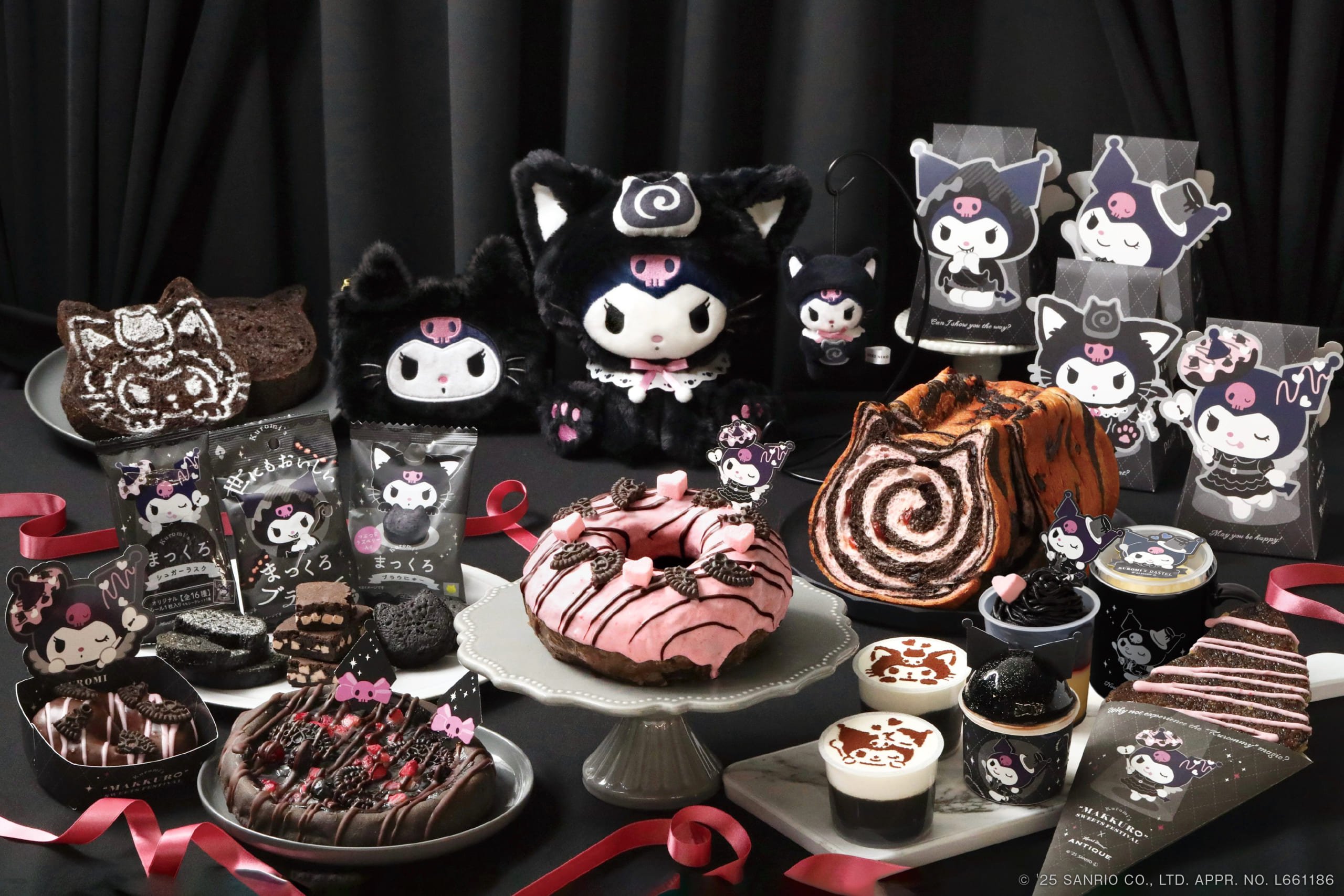 「サンリオ」クロミ×オールハーツ・カンパニー コラボ決定！まっくろスイーツフェスティバルに「ねこねこ食パン」ほか人気店が参加