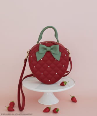 「月間いちご新聞」× Maison de FLEURいちごショルダーバッグ