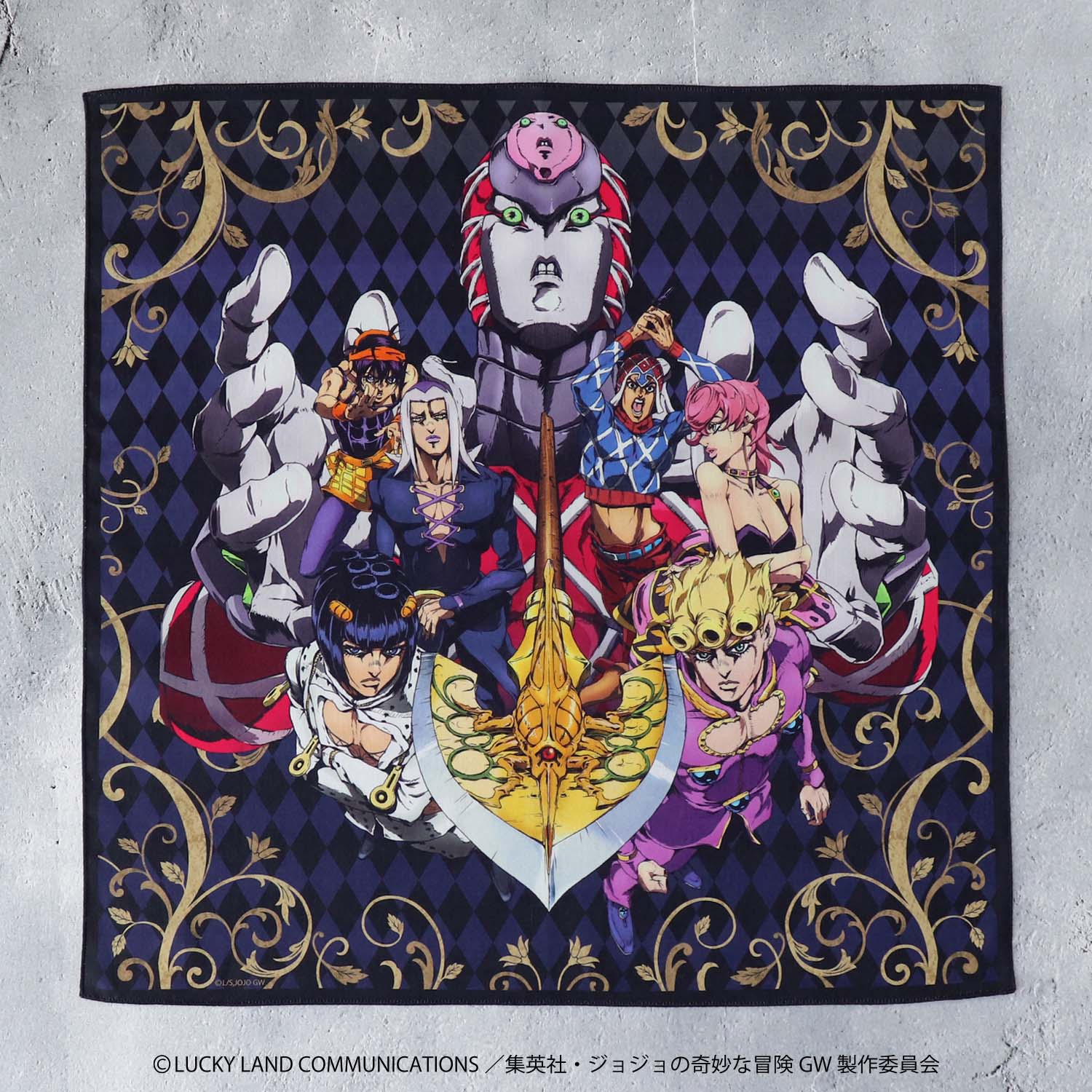 『ジョジョの奇妙な冒険 黄金の風』プリントハンカチ