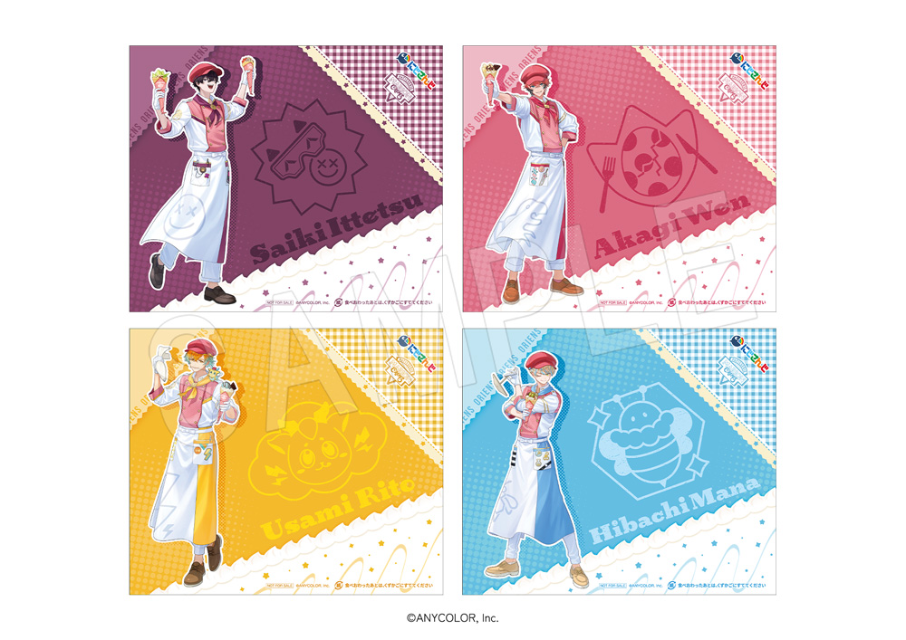 「にじさんじ×マリオンクレープ」ノベルティ巻紙