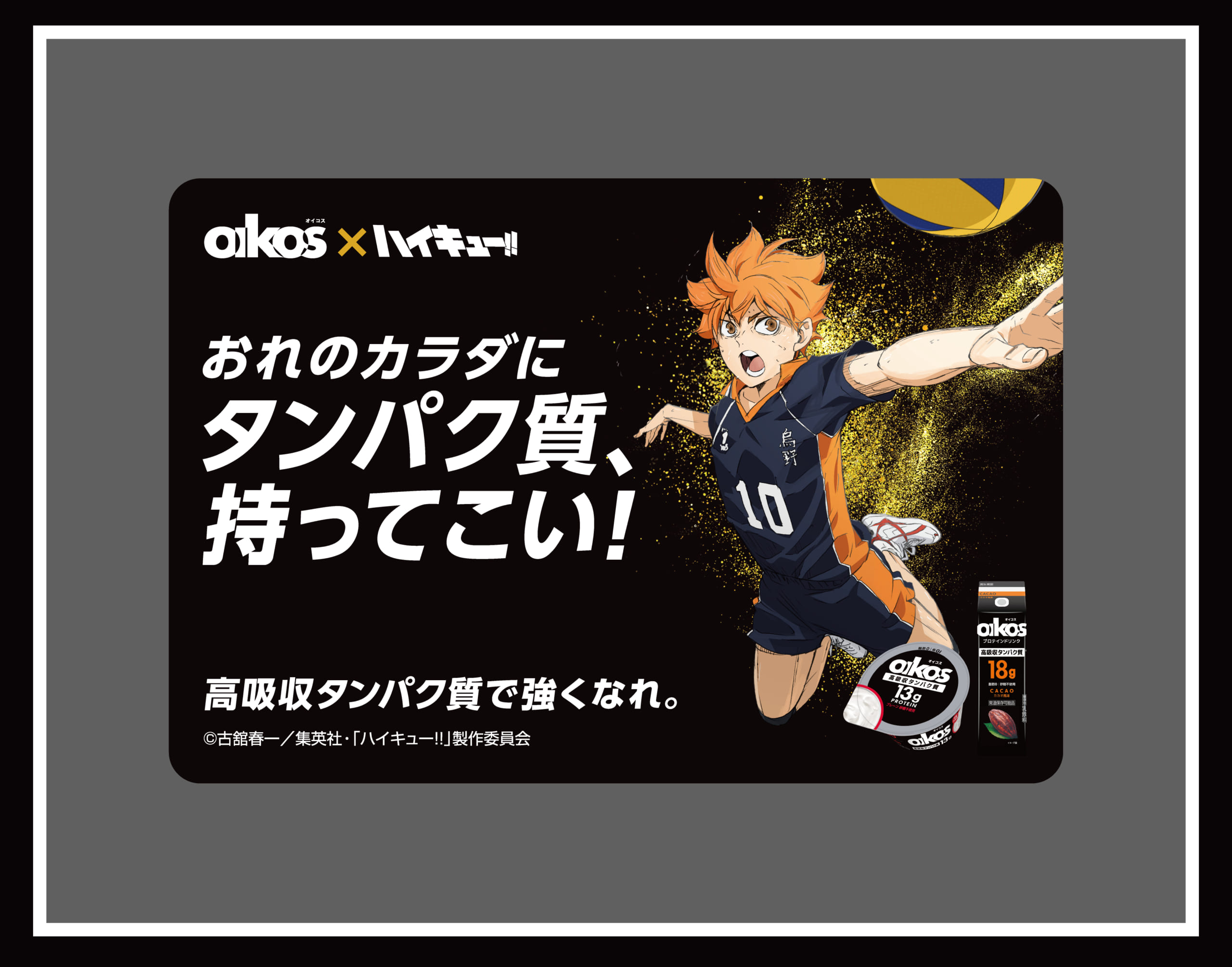 「ハイキュー!!×ダノン オイコス」コラボキャンペーン　特製デザインQUOカードPay819円分（Wチャンス）
